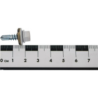Кровельный саморез КВАДРА 5.5x19, RAL 9003 белый, сверло PT. 3, кор. 250 шт. 519900303250