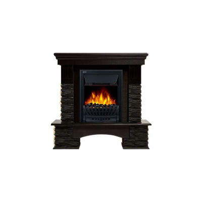 Портал Firelight Pietra Nuovo Classic камень сланец чёрный, шпон венге НС-1346691