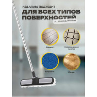 Щётка для пола Apex с телескопической хромированной ручкой 10560-A