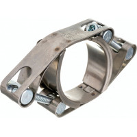 Силовой двухболтовый шарнирный хомут MGF 55-65/20 W2 1-22-20-2-55-65