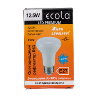 Светодиодная лампа Ecola Reflector R63 LED Premium 12,5W 220V E27 4200K композит 102x63 G7QV12ELC