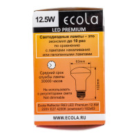 Светодиодная лампа Ecola Reflector R63 LED Premium 12,5W 220V E27 4200K композит 102x63 G7QV12ELC
