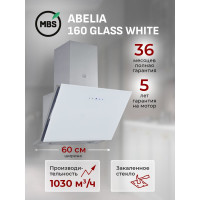 Кухонная вытяжка MBS ABELIA 160 GLASS WHITE 5407