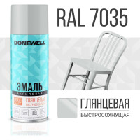 Эмаль универсальная акриловая DONEWELL RAL 7035 светло-серая глянцевая DW-A7035