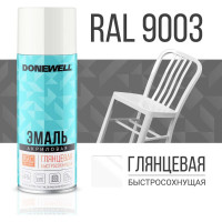 Эмаль универсальная акриловая DONEWELL RAL 9003 белая глянцевая DW-A9003