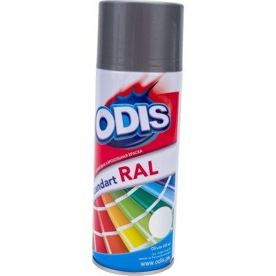 Краска-спрей ODIS standart RAL бело-алюминиевый 9006ral