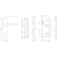 Врезной замок Palladium AL 1853 AB 00011320