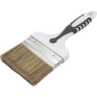 Кисть DECOR Black White для лака 100x15мм, темная щетина, 2К ручка 830-100 11607150