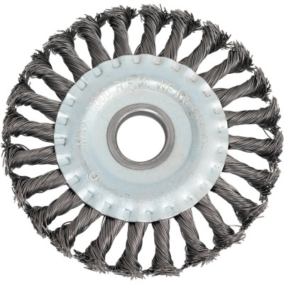 Кордщетка дисковая 125 мм, витая жесткая проволока для УШМ Bohrer 36500125