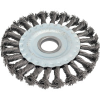 Кордщетка дисковая 125 мм, витая жесткая проволока для УШМ Bohrer 36500125