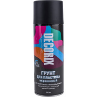 Аэрозольный грунт для пластика Decorix (матовый; чёрный; 520 мл) 0141-02 DX