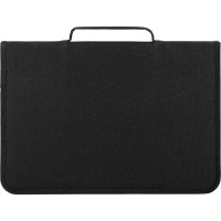 Папка для труда BRAUBERG Black football на молнии, А4, с ручкой, 1 отделение, органайзер 270992