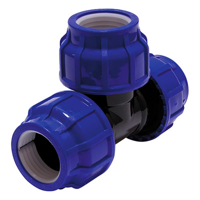 Тройник компрессионный TEBO ПНД 63x63x63 T-ПНД.Тр.0.63-63-63.CN