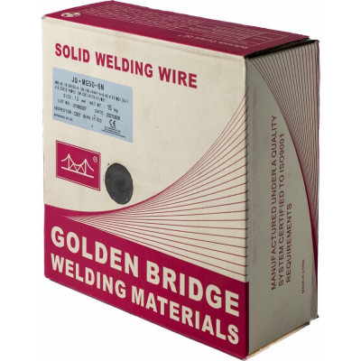 Проволока сварочная полированная JQ.MG50-6 N/ER70S-6 1.2 мм, 15 кг GOLDEN BRIDGE 101
