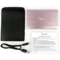 Внешний корпус Gembird 2.5 розовое золото, USB 3.0, SATA, алюминий EE2-U3S-65