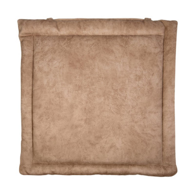 Подушка с завязками на стул SKYWAY 36x36 см, велюр, бежевая 019 S10302004