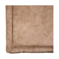 Подушка с завязками на стул SKYWAY 36x36 см, велюр, бежевая 019 S10302004