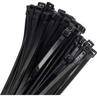 Нейлоновая стяжка хомут ExeGate CV66-200x4.8B нейлон 6.6, 200x4.8 мм, неоткрывающаяся, halogen free, -40...+85C, черная, 100 шт. 292915