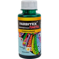 Колеровочная универсальная паста FARBITEX нефрит, 0.1 л 4100003329