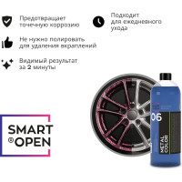 Очиститель дисков и кузова с индикатором, нейтральный Metal Color 06, 1 л Smart Open 15061