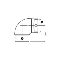 Электросварной отвод SABfuse 90 SDR11 PN16 PE100 D50 8025050000