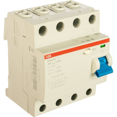 УЗО ABB F204AC 4Р 25А 100mA 2CSF204001R2250