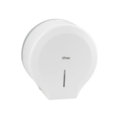 Диспенсер для туалетной бумаги GFmark в рулонах, с ключом, из АБС пластика, цвет БЕЛЫЙ. 925