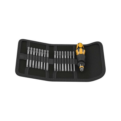 Набор ручки-держателя 816 R ESD с битами WERA Kraftform Kompakt 60 ESD 17 пр. WE-051043