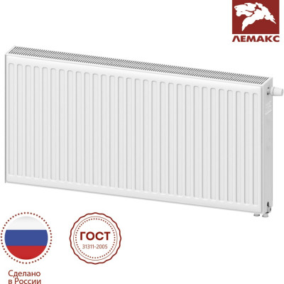Панельный радиатор lemax Premium VC 22x500x800 (1883 Вт) universal 157802