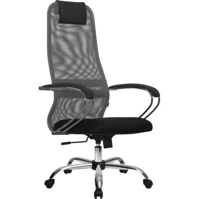 Кресло МЕТТА su-b-8, подлокотники 131, основание 003, светло-серый z312455885