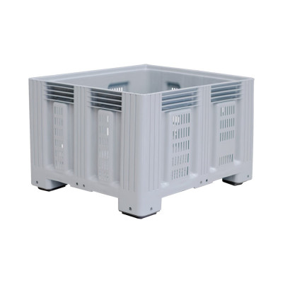 Контейнер Дигрус BigBox 1200x1000x758 мм, перфорированный, на ножках, серый К-120.100.75-ВВПС/Д