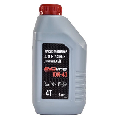 Масло моторное для 4-тактных двигателей полусинтетическое SAE 10W-40 API SJ/CF Evoline 4TPS10EVO