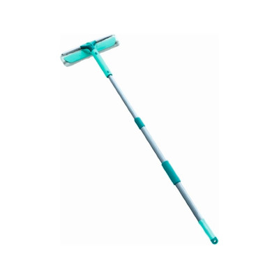 Щётка для мытья окон с губкой и телескопической ручкой Leifheit Basic Wet & Dry (90-150см) 55238