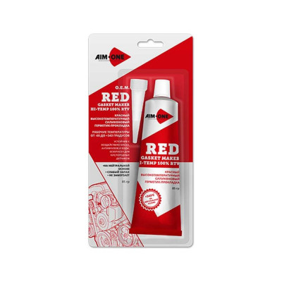 Силиконовый герметик прокладок Aim-one RED красный, 85 г GM-RD0085 443229