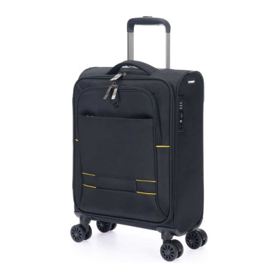 Чемодан Torber Brosno, черный, нейлон 600D, 36.5x20x54 см, 32 л T1901S-Black