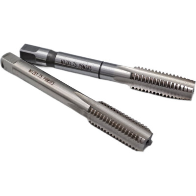 Метчик TORNERI машинно-ручной М12x1.75 комплект из 2-х штук Р6М5К5 042137