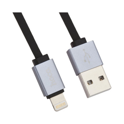 Usb кабель Hoco u33 retractable lightning 8-pin, рулетка, 0.9м, tpe (черный) 0L-00038964