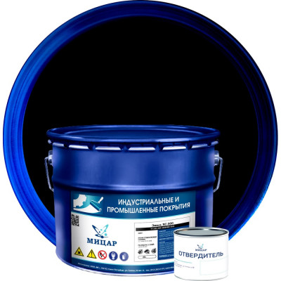 Эмаль Мицар ХС-500 (10 кг+0,2 кг) чёрный УТ000013135