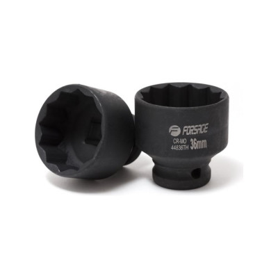Головка ударная тонкостенная 12-гранная 36 мм, 1/2" DR Forsage F-44836TH(27098)