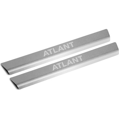 Накладки на пороги Rival для sollers atlant 2022-н.в., нерж. сталь, с надписью, 2 шт NP.1601.3