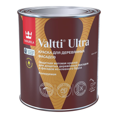 Краска для деревянных фасадов Tikkurila VALTTI ULTRA A мат 0,9л 700014128