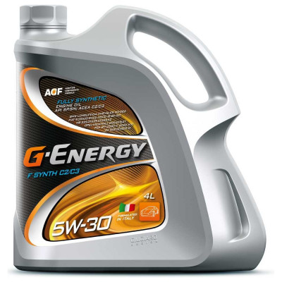Моторное масло G-ENERGY f synth c2/c3, 5w-30, 4 л 253140493