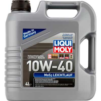 Полусинтетическое моторное масло LIQUI MOLY MoS2 Leichtlauf 10W-40, 4л 6948