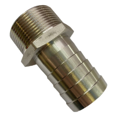 Штуцер DOUBLE-LIN наружная резьба 1.1/4" латунный никелированный диаметр 32.4 мм LL6046 1.1/4"-32.4