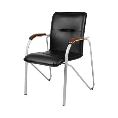 Конференц-кресло Easy Chair ua samba silver к/з черн./орех v-4 1.031 1766838