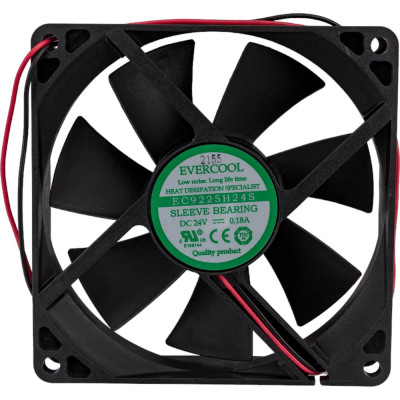 Вентилятор охлаждения EVERCOOL осевой, 92x92x25 24в EC9225H24S 2015144587