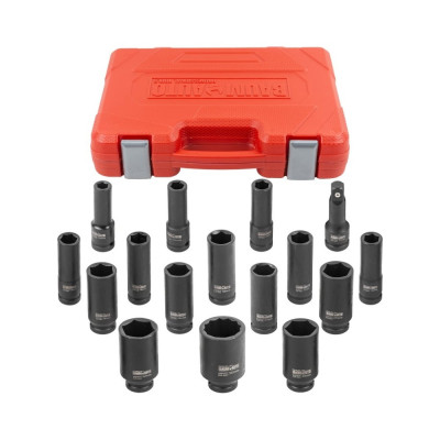 Набор головок ударных 6-гранных, 16 предметов, 1/2'' DR BaumAuto BM-4177-5MPB(52533)