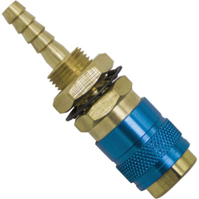 Быстросъемное соединение с резьбовой втулкой М NW5 - штуцер 6 мм (Blue) Оберон FA3085