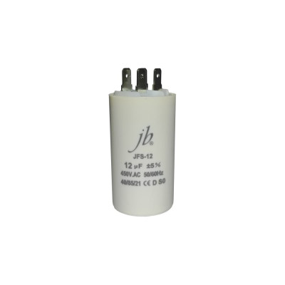 Пусковой конденсатор JB Capacitors 12 мкФ, 450 В, 40x70, JFS-12 (CBB60-A) (клеммы) JFS12A6126J000000B-83