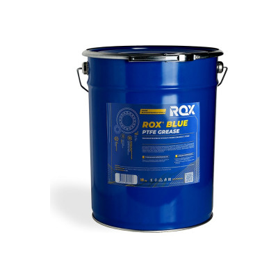 Синяя высокотемпературная смазка ROX BLUE PTFE GREASE ведро 18 кг R175